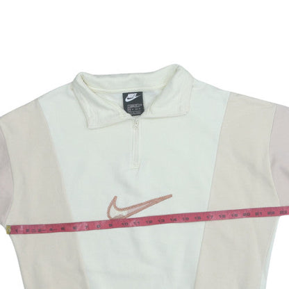 Womens UK Size XS Nike Beige Pullover Sweatshirt
