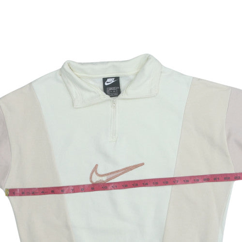 Womens UK Size XS Nike Beige Pullover Sweatshirt