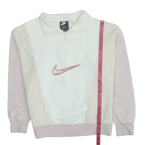 Womens UK Size XS Nike Beige Pullover Sweatshirt