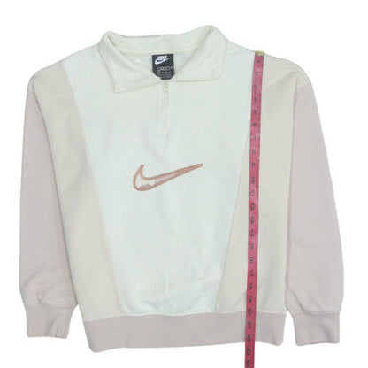 Womens UK Size XS Nike Beige Pullover Sweatshirt