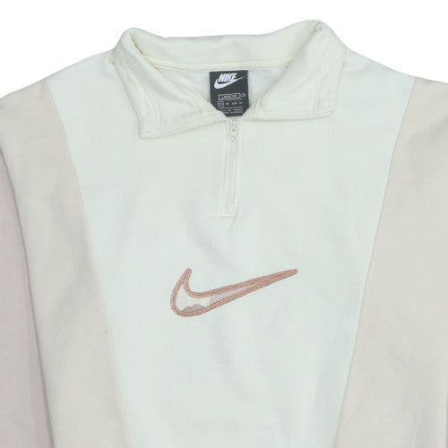 Womens UK Size XS Nike Beige Pullover Sweatshirt