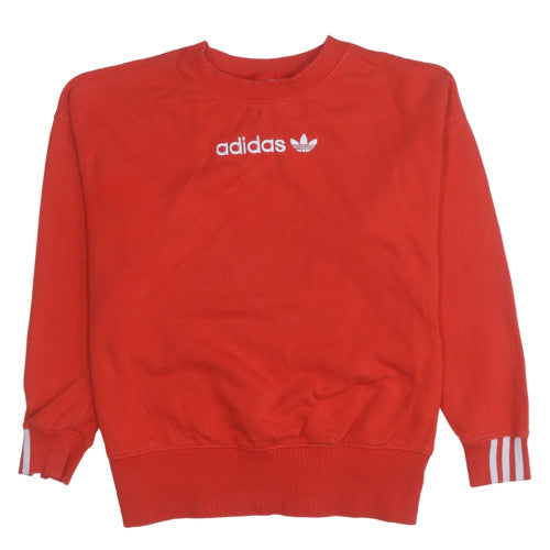 Womens UK Size 8 Adidas Red Pullover Sweatshirt