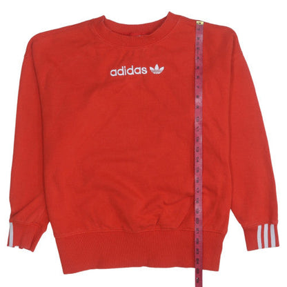 Womens UK Size 8 Adidas Red Pullover Sweatshirt