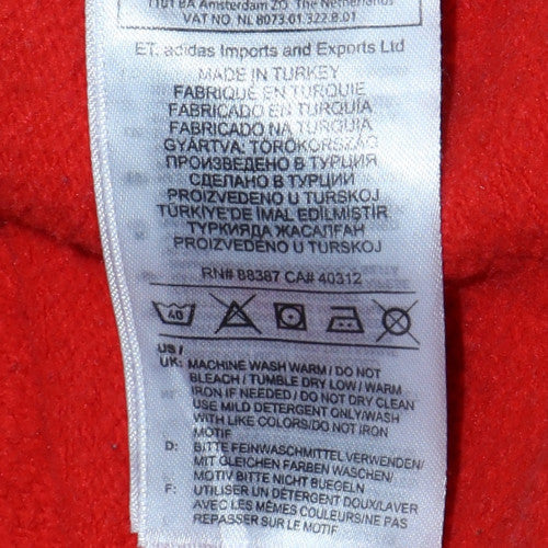 Womens UK Size 8 Adidas Red Pullover Sweatshirt