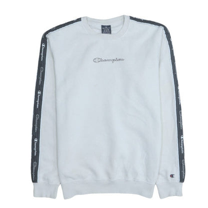 Mens UK Size M Champion White Pullover Sweatshirt