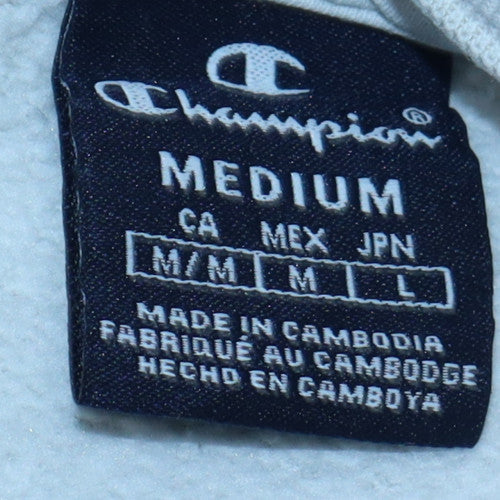 Mens UK Size M Champion White Pullover Sweatshirt