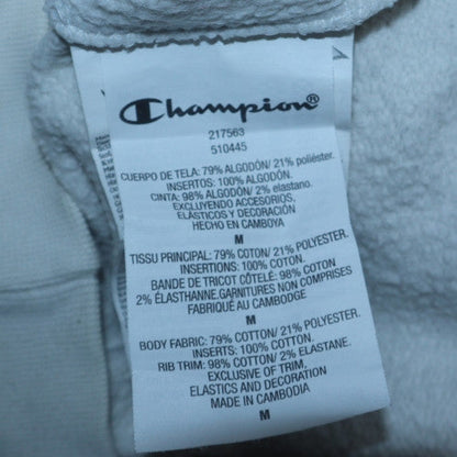 Mens UK Size M Champion White Pullover Sweatshirt