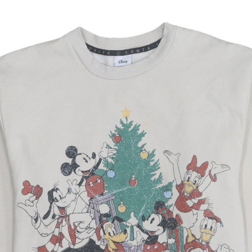 Womens UK Size S Disney at George Beige Pullover Sweatshirt