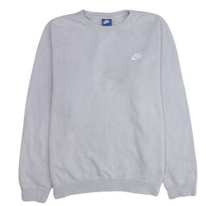 Womens UK Size L Nike Grey Pullover Sweatshirt
