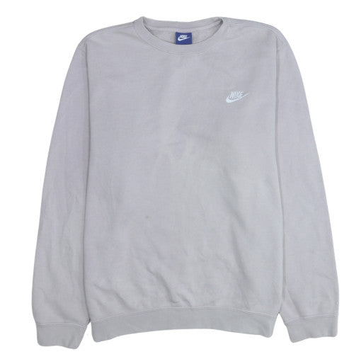 Womens UK Size L Nike Grey Pullover Sweatshirt