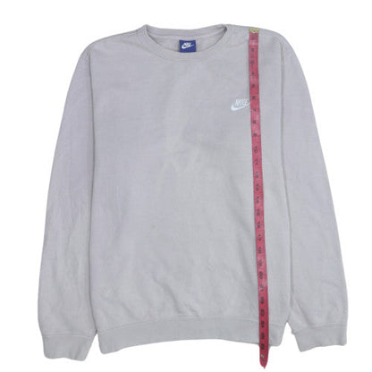 Womens UK Size L Nike Grey Pullover Sweatshirt