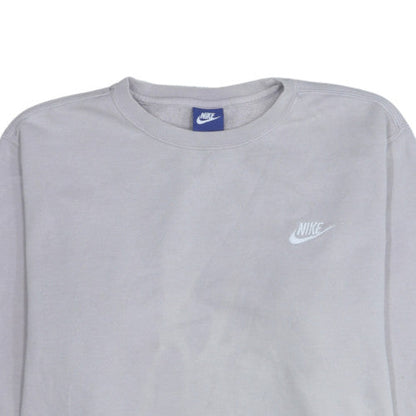 Womens UK Size L Nike Grey Pullover Sweatshirt