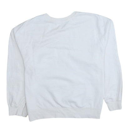 Womens UK Size 12-14 The Grinch White Pullover Sweatshirt