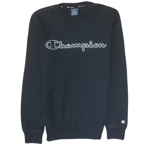 Mens UK Size XS Champion Black Pullover Sweatshirt