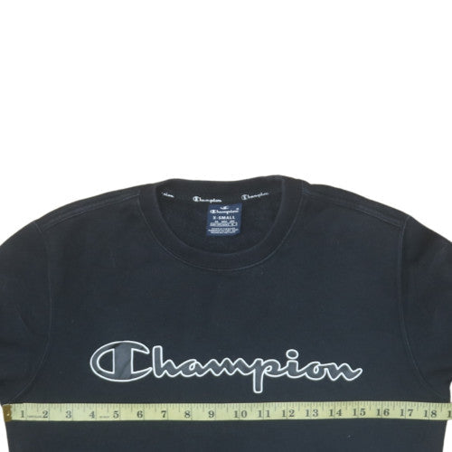 Mens UK Size XS Champion Black Pullover Sweatshirt