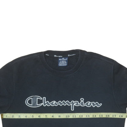 Mens UK Size XS Champion Black Pullover Sweatshirt