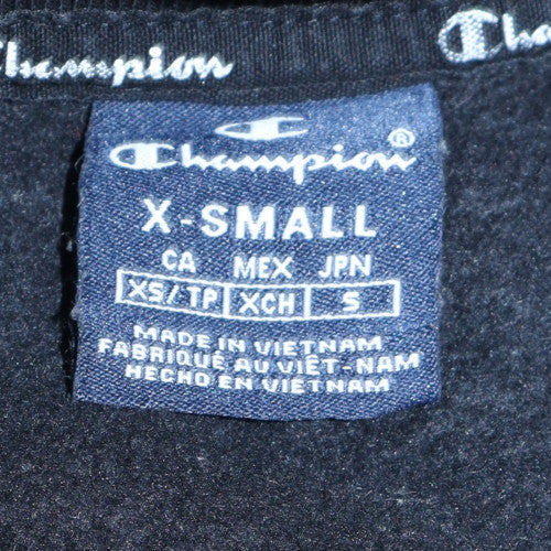 Mens UK Size XS Champion Black Pullover Sweatshirt