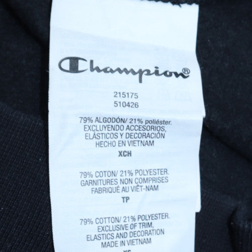 Mens UK Size XS Champion Black Pullover Sweatshirt