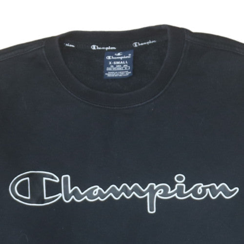 Mens UK Size XS Champion Black Pullover Sweatshirt