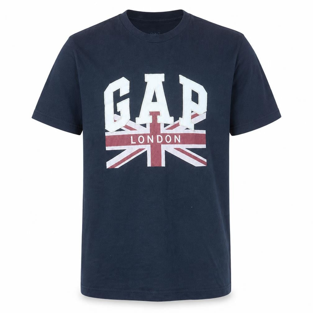 Gap Men's Blue London Graphic Cotton T-Shirt Size M