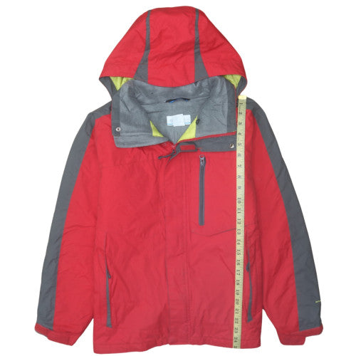 Columbia Women’s Red Waterproof Hooded Parka Jacket Size 14