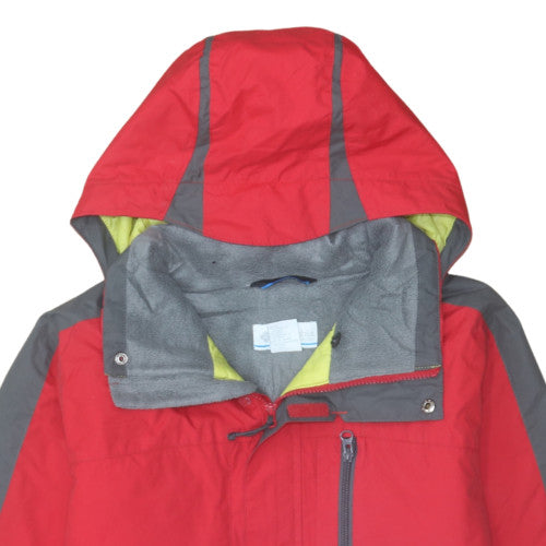 Columbia Women’s Red Waterproof Hooded Parka Jacket Size 14
