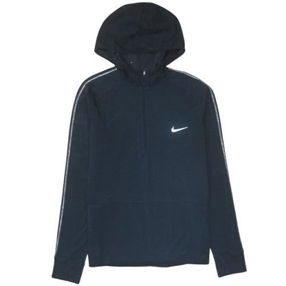 Mens UK Size M Nike Black 1/2 Zip Hoodie