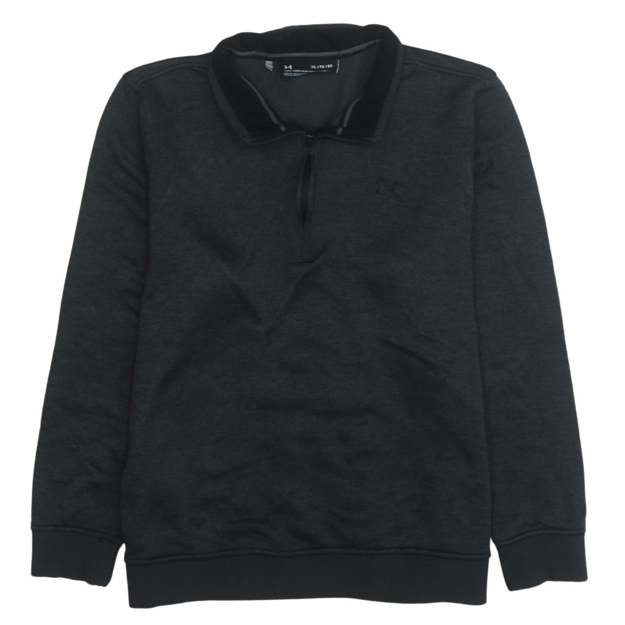 Mens UK Size XL Under Armour Black Henley Sweatshirt