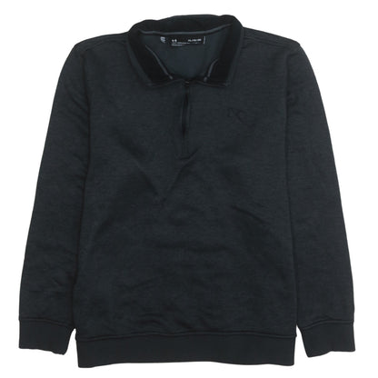 Mens UK Size XL Under Armour Black Henley Sweatshirt