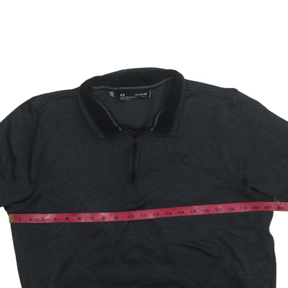 Mens UK Size XL Under Armour Black Henley Sweatshirt