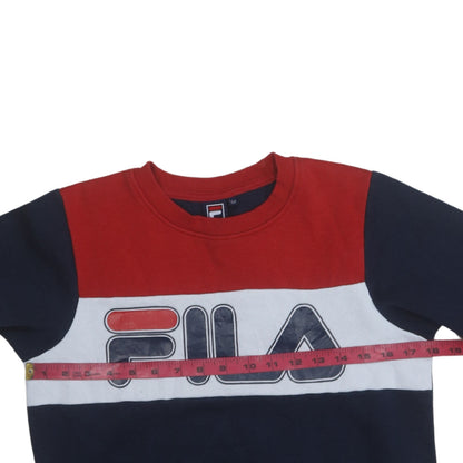 Fila Boys Multicoloured Pullover Sweatshirt 152cm Crew Neck Logo Design