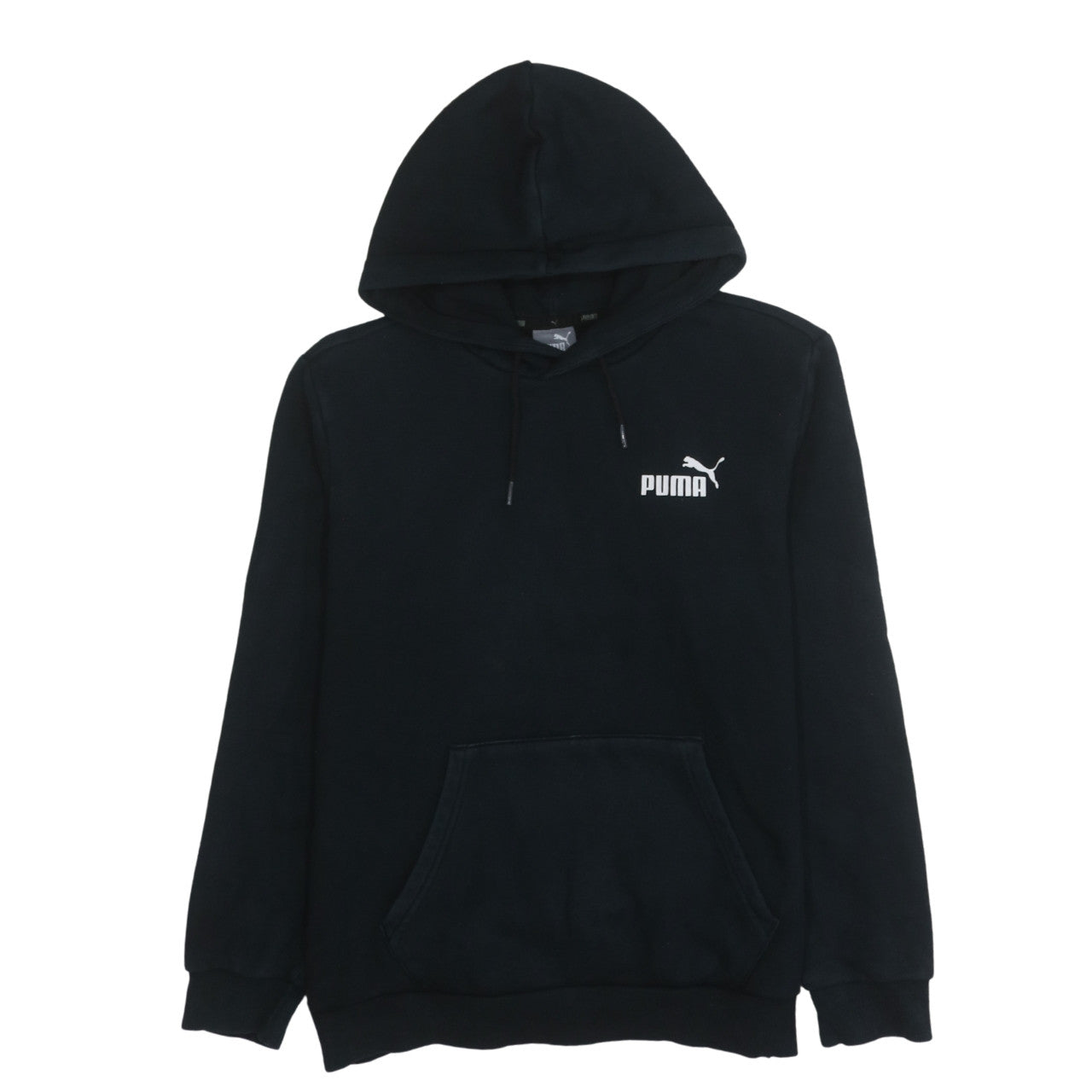 Mens UK Size S Puma Black Pullover Hoodie