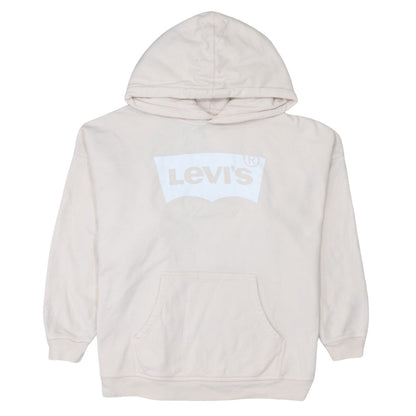 Mens UK Size M Levi's Beige Pullover Hoodie