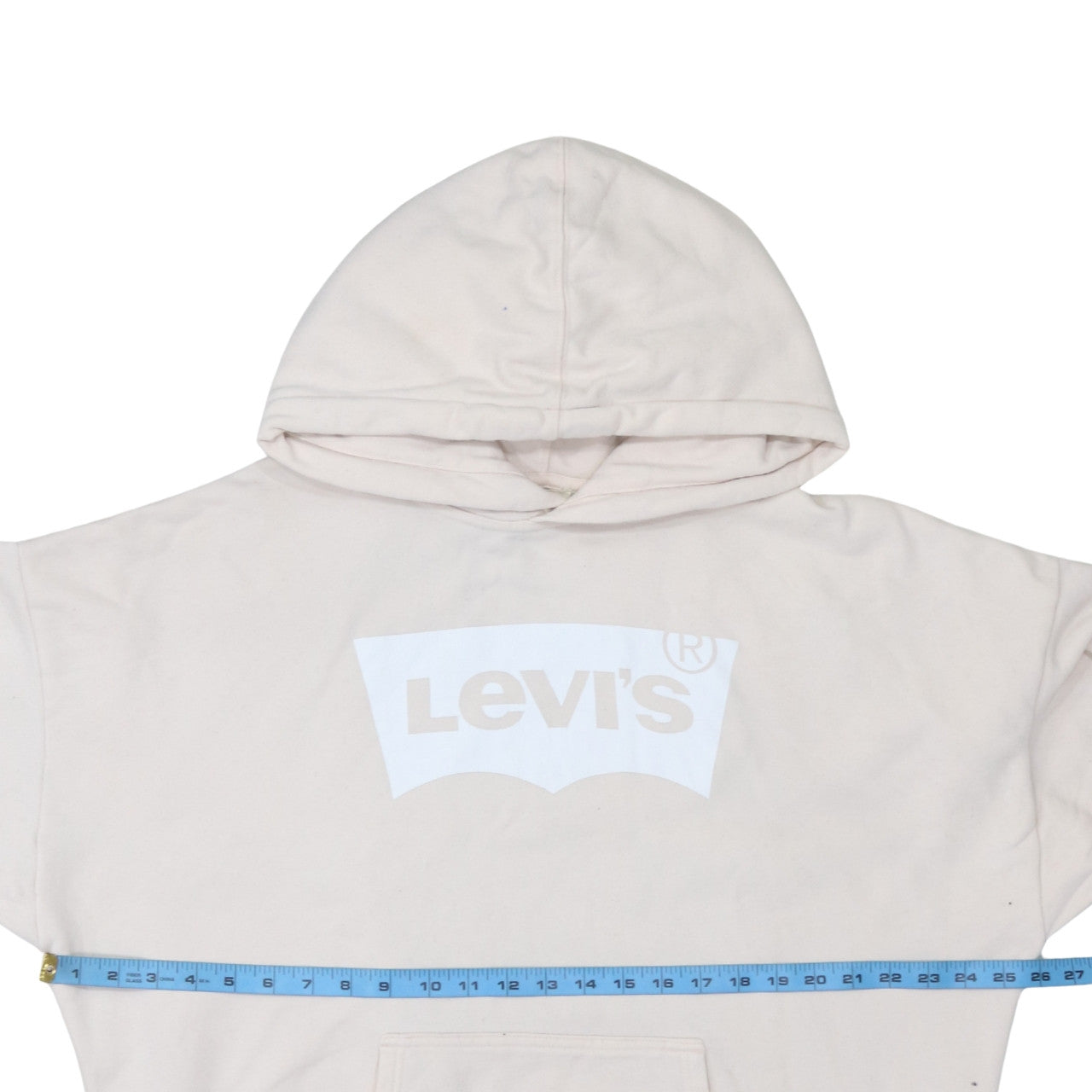 Mens UK Size M Levi's Beige Pullover Hoodie