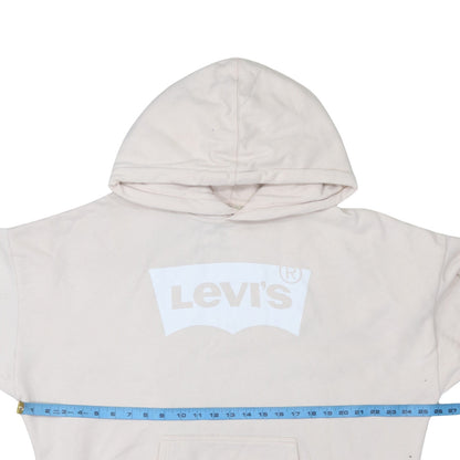 Mens UK Size M Levi's Beige Pullover Hoodie