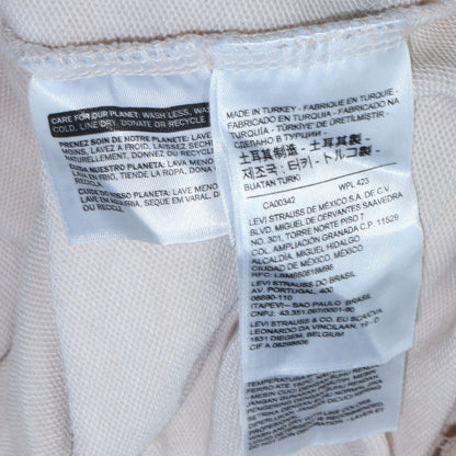 Mens UK Size M Levi's Beige Pullover Hoodie