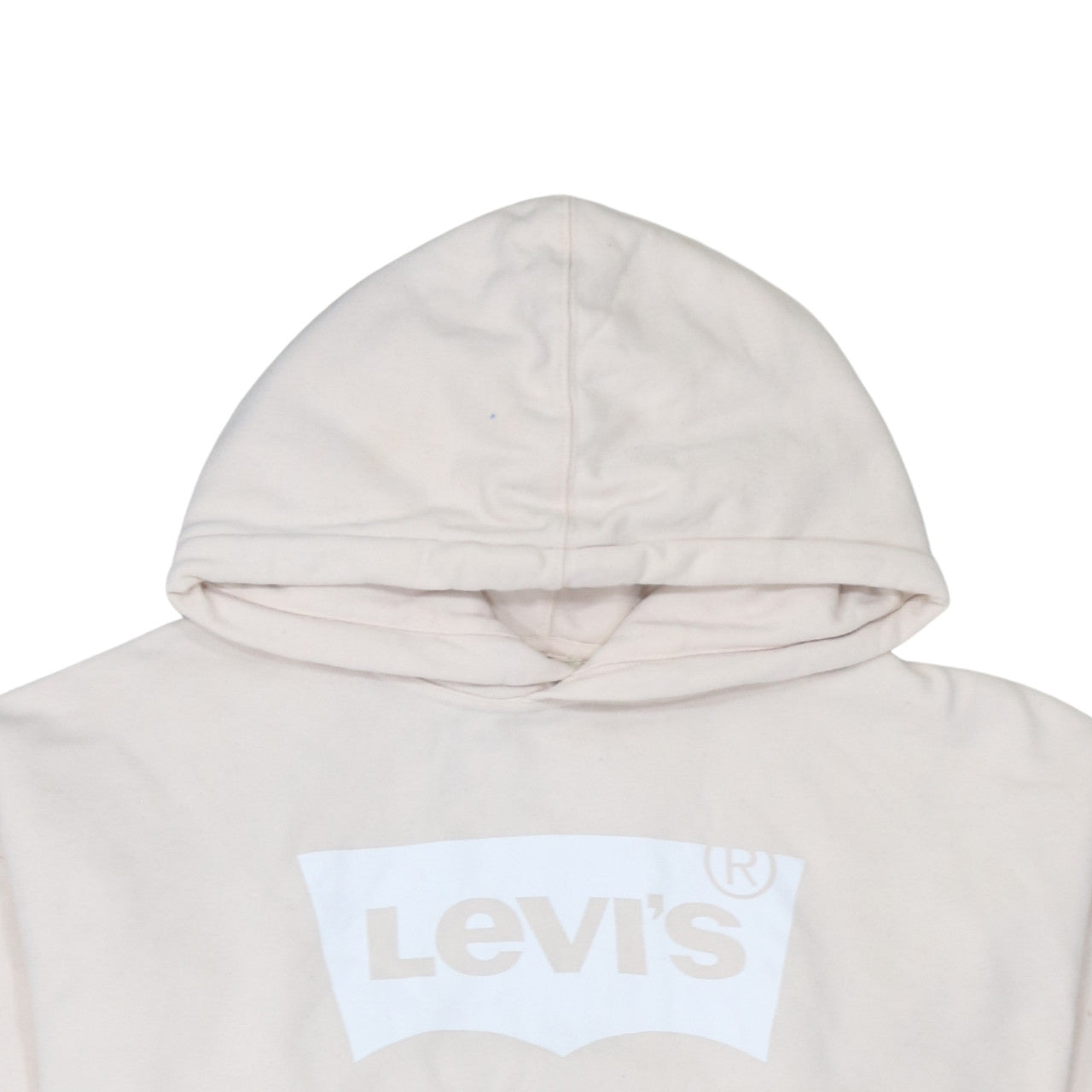 Mens UK Size M Levi's Beige Pullover Hoodie