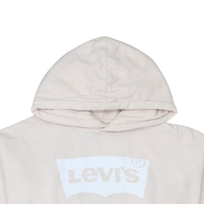 Mens UK Size M Levi's Beige Pullover Hoodie