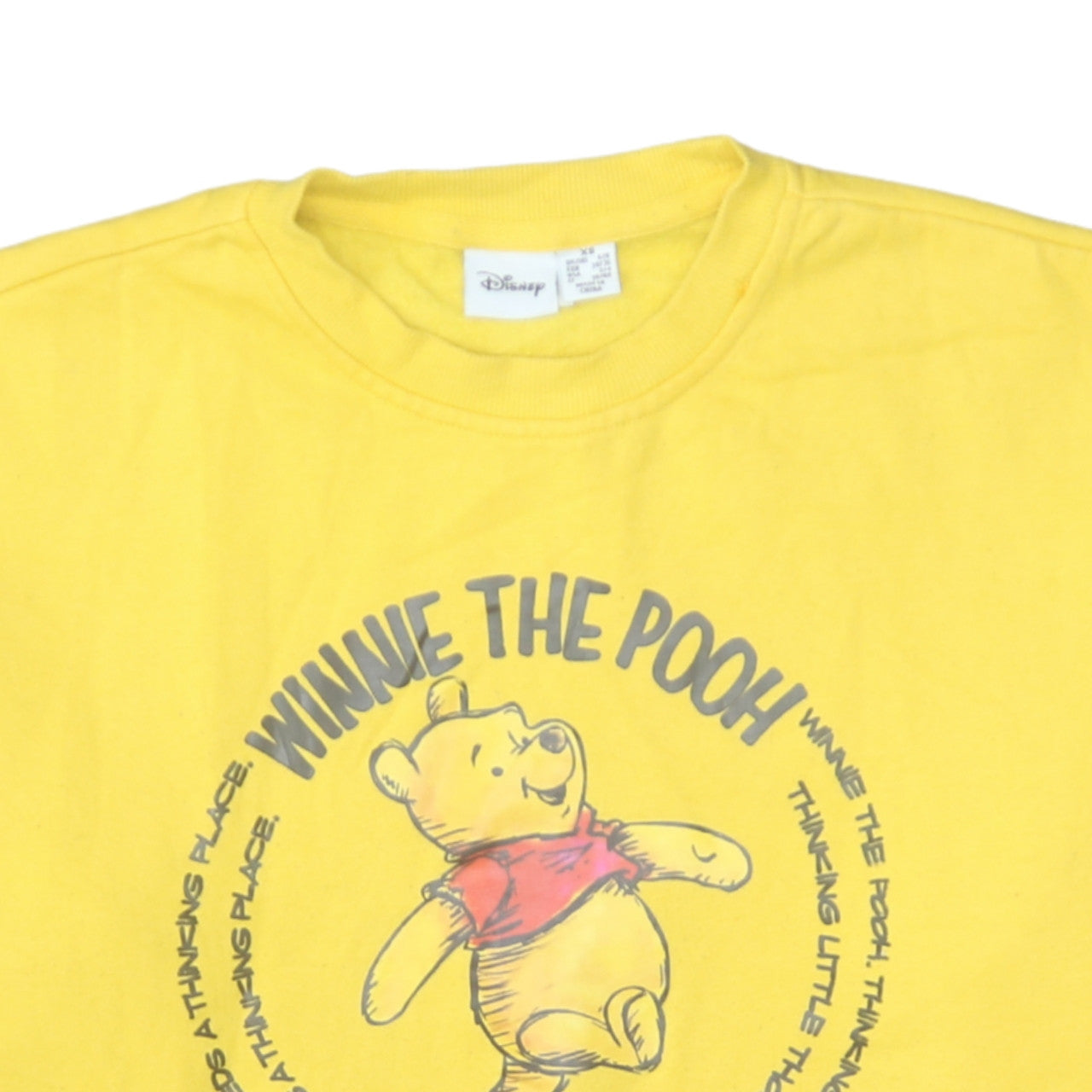 Womens UK Size XS Primark Yellow Pullover Sweatshirt