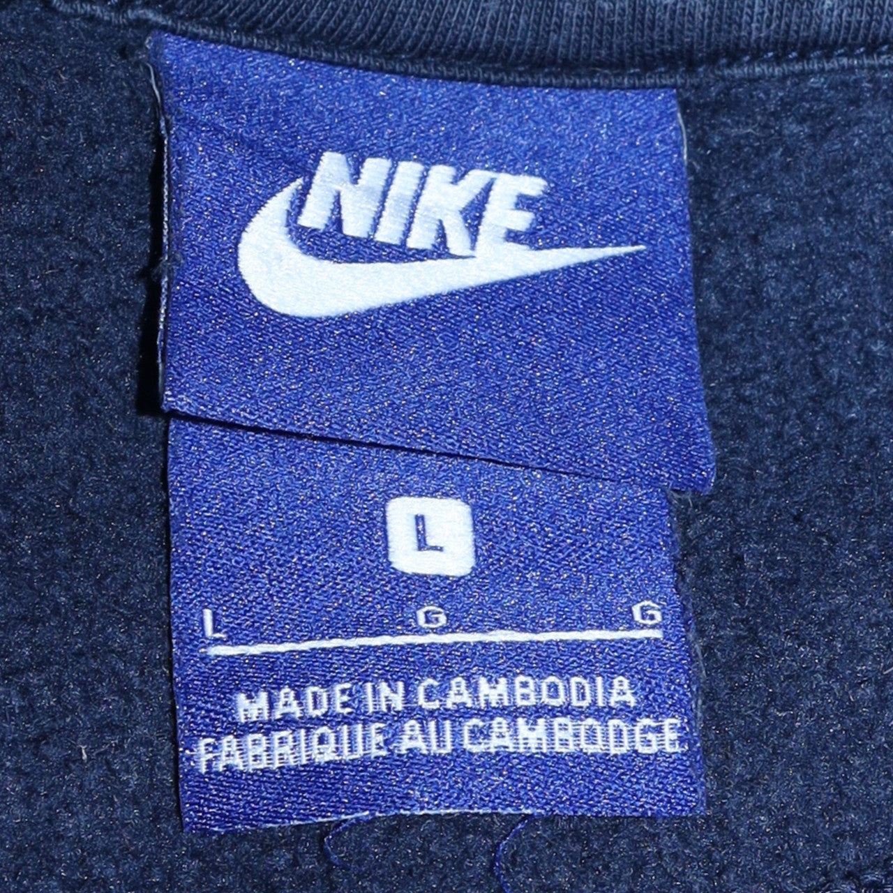 Mens UK Size L Nike Blue Pullover Hoodie