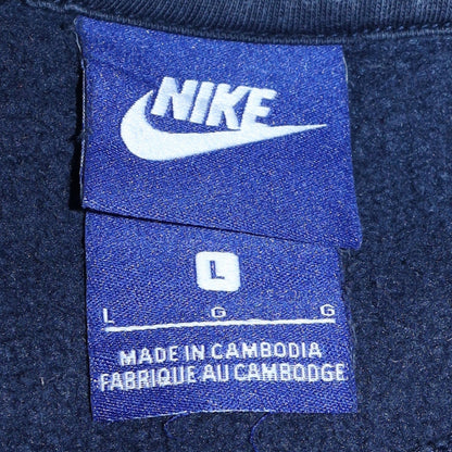 Mens UK Size L Nike Blue Pullover Hoodie