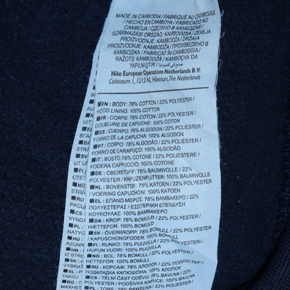 Mens UK Size L Nike Blue Pullover Hoodie