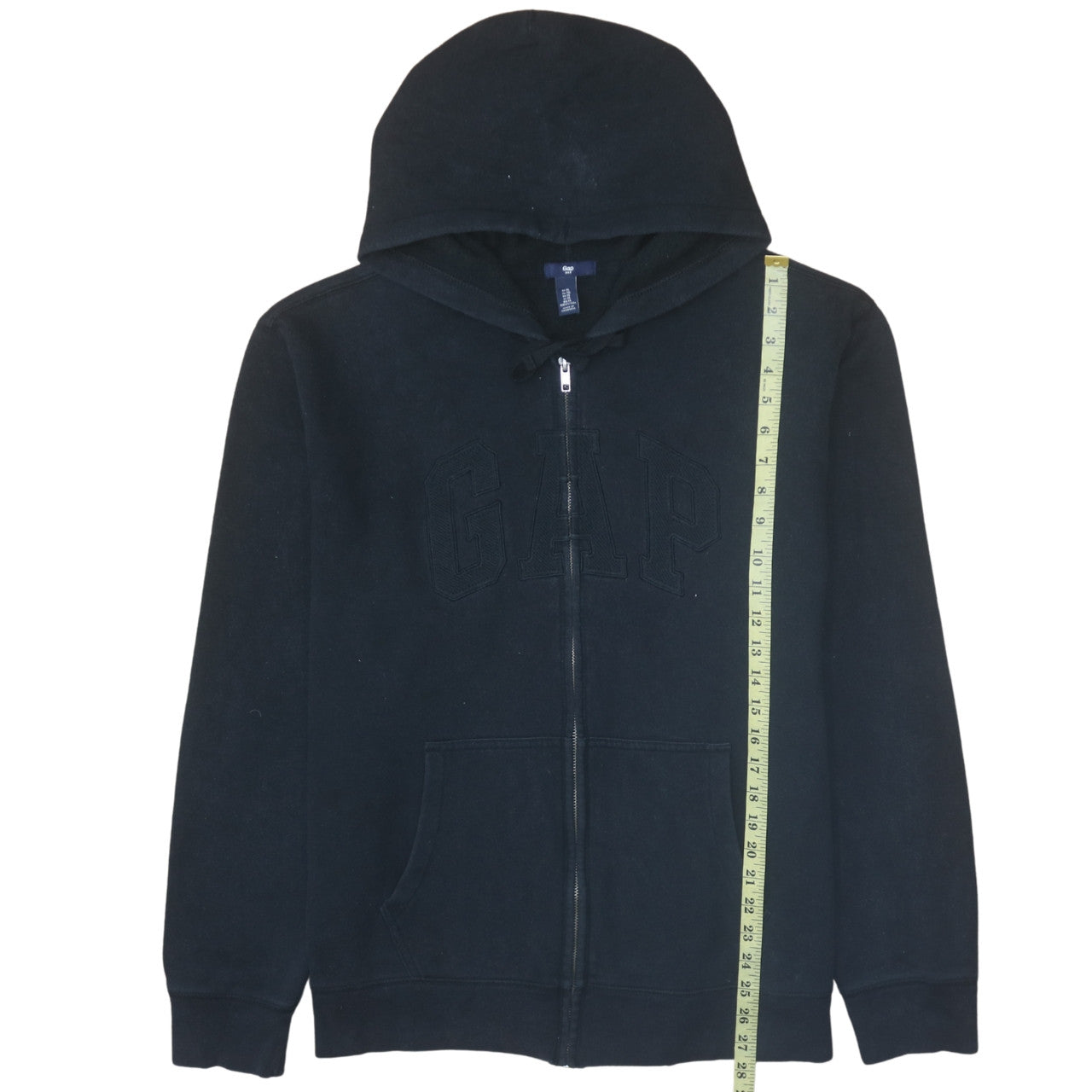 Mens UK Size XL GAP Black Full Zip Hoodie