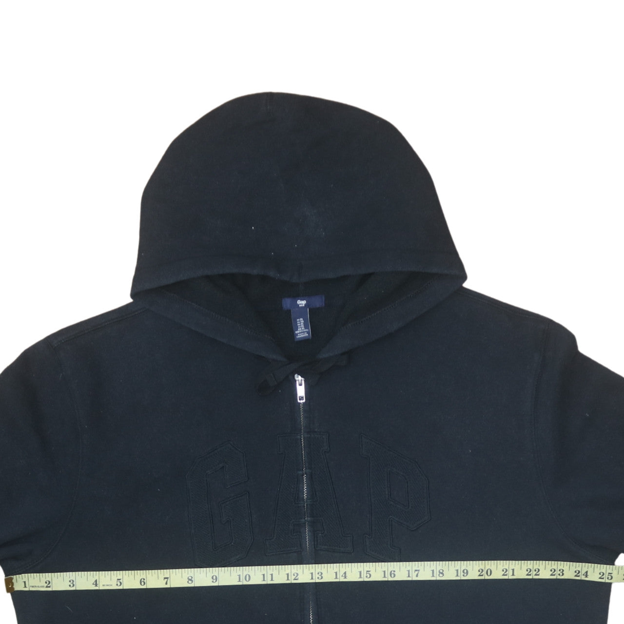 Mens UK Size XL GAP Black Full Zip Hoodie