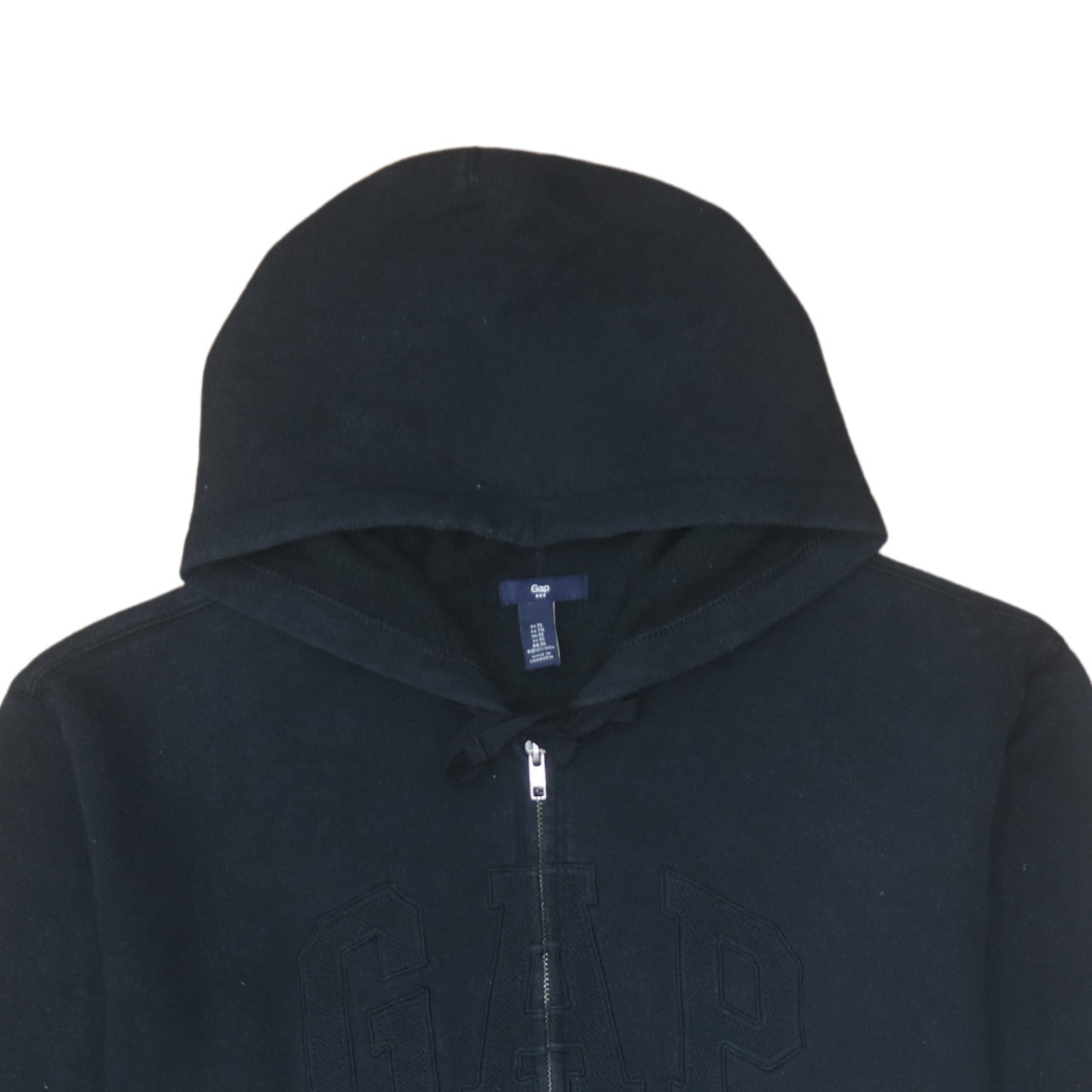 Mens UK Size XL GAP Black Full Zip Hoodie