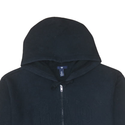 Mens UK Size XL GAP Black Full Zip Hoodie