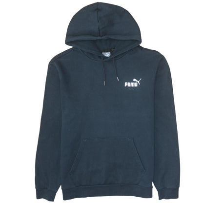 Mens UK Size M Puma Black Pullover Hoodie