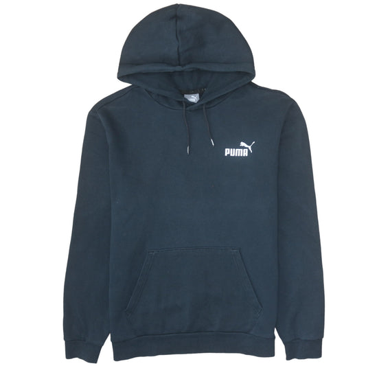 Mens UK Size M Puma Black Pullover Hoodie