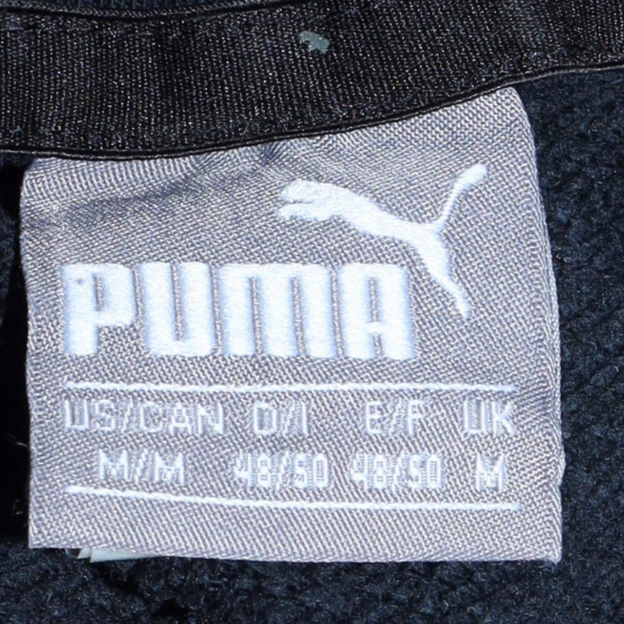 Mens UK Size M Puma Black Pullover Hoodie
