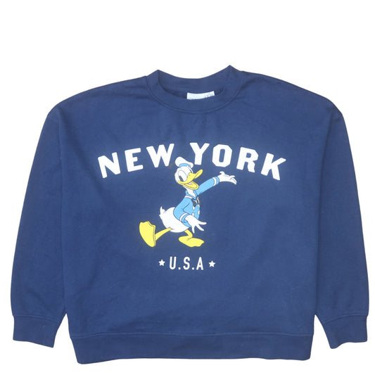 Womens UK Size XL Disney Blue Pullover Sweatshirt